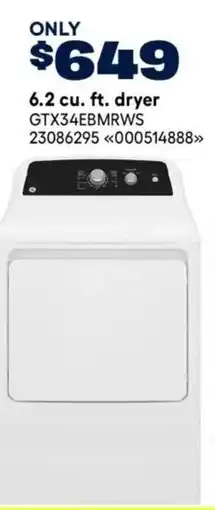 RONA ge 6.2 cu. ft. dryer offer
