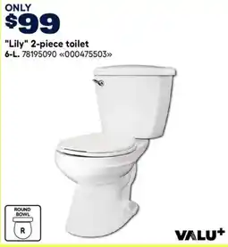 RONA Valu+ lily 2-piece toilet offer