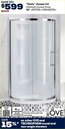 RONA Ove emily shower kit offer
