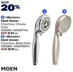 RONA Moen nurture hand shower offer