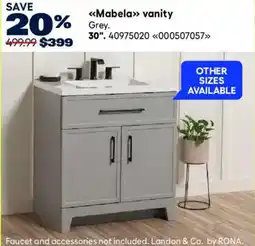 RONA Landon & Co. mabela vanity offer