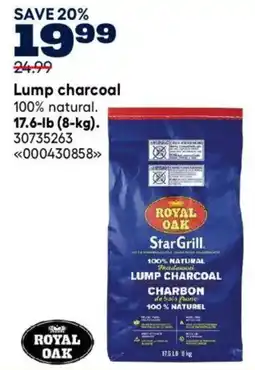 RONA Royal oak lump charcoal offer