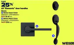 RONA Weiser elements door handles offer