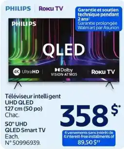 Walmart Philips roku tv qled offer