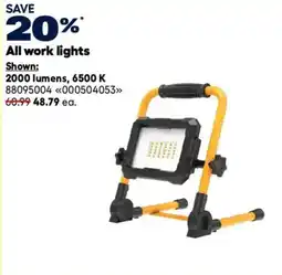 RONA All work lights offer