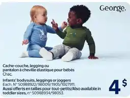 Walmart George bodysuits leggings or joggers offer