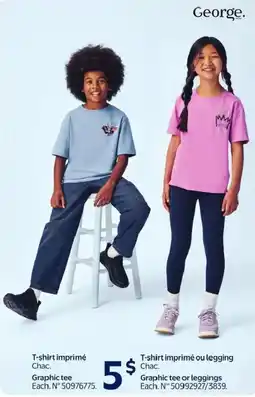 Walmart George. Graphic tee or leggings offer