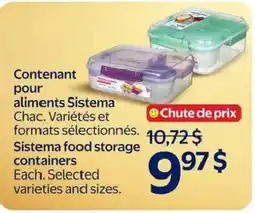 Walmart Sistema food storage containers offer