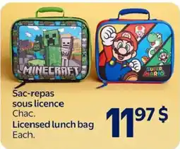 Walmart Licensed lunch bag offer