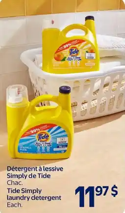 Walmart Tide Simply laundry detergent offer
