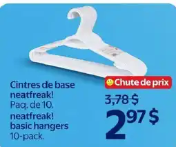 Walmart neatfreak! basic hangers offer