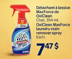 Walmart OxiClean MaxForce laundry stain remover spray offer