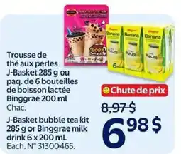 Walmart J-Basket bubble tea kit offer