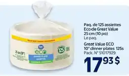 Walmart Great Value Eco 10" dinner plates offer