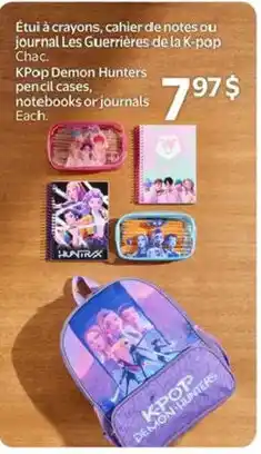Walmart Kpop Demon Hunters pen cases or journals offer