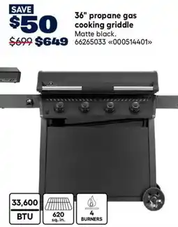 RONA propane gas cooking griddle offer
