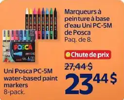 Walmart Uni Posca PC-5M water-based paint markers offer