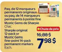 Walmart Sharpie permanent markers offer