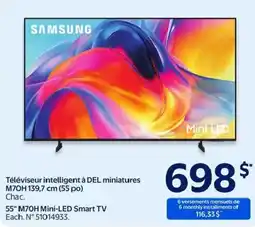 Walmart Samsung 55" M70H Mini-LED Smart TV offer