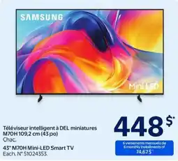 Walmart Samsung 43" M70H Mini-LED Smart TV offer
