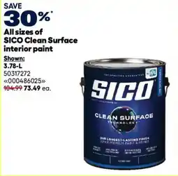 RONA Sico clean surface interior paint offer