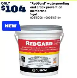 RONA Redgard waterproofing and crack prevention membrane offer