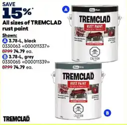 RONA Tremclad rust paint offer