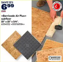 RONA Barricade subfloor offer