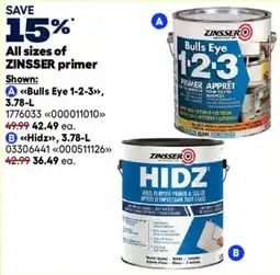 RONA Zinsser primer offer