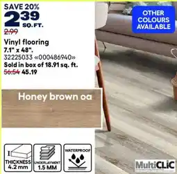 RONA MultiCLIC vinyl flooring offer