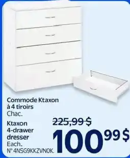 Walmart Ktaxon 4-drawer dresser offer