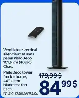 Walmart PhiloDeco tower fan for home offer