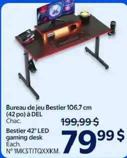Walmart Bestier gaming desk offer