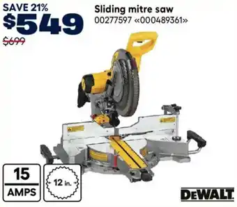 RONA DeWalt sliding mitre saw offer