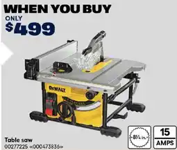 RONA DeWalt table saw offer