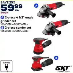 RONA SKT 2-piece 4 1/2" angle grinder set offer