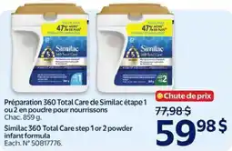 Walmart Similac 360 Total Care step 1 or 2 powder infant formula offer