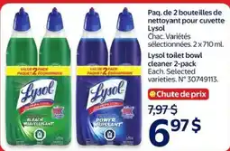 Walmart Lysol toilet bowl cleaner 2-pack offer