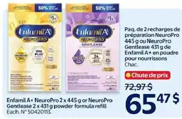 Walmart Enfamil A+ NeuroPro Gentlease powder formula refill offer
