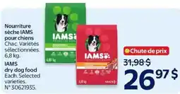 Walmart Iams dry dog food Each. Selected varieties. offer