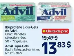 Walmart Advil Ibuprofène Liqui-Gels offer