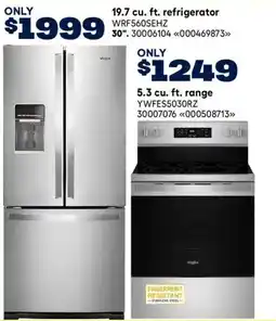 RONA Whirlpool 19.7 cu. ft. refrigerator offer