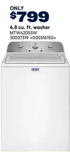 RONA Maytag 4.8 cu. ft. washer offer