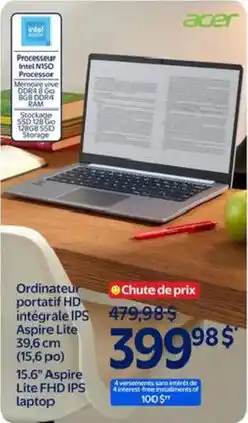 Walmart Acer Aspire Lite FHD IPS laptop offer