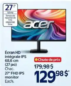 Walmart Acer 27" FHD IPS monitor offer