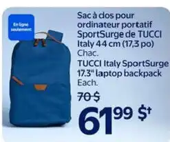 Walmart Tucci Italy SportSurge laptop backpack offer