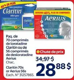 Walmart Clartin or Aerius offer