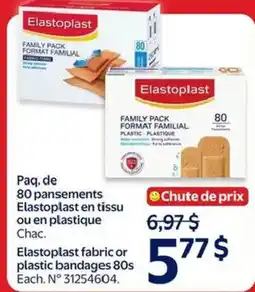 Walmart Elastoplast fabric or plastic bandages 80s offer