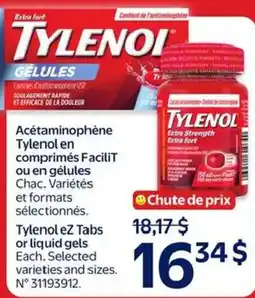 Walmart Tylenol extra fort gelules offer
