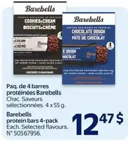 Walmart Barebells protein bars 4-pack offer